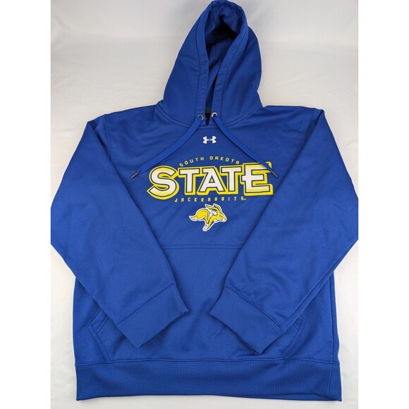 Men's S UA South Dakota State Jackrabbits Blue SDSU Hoodie Sweatshirt Hooded - Picture 1 of 6